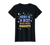 C'est drôle, Voici Un garçon Qui Aime Les perruches T-Shirt Graphique avec Valeur