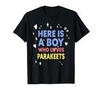 C'est drôle, Voici Un garçon Qui Aime Les perruches T-Shirt Graphique avec Valeur