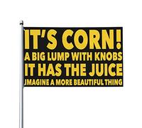 C'est du maïs ! Il a le jus drôle mignon enfant maïs chanson toutes saisons jardin drapeau cour bannière pour cour jardin extérieur décor drapeaux