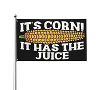 C'est du maïs ! Il a le jus drôle mignon enfant maïs chanson toutes saisons jardin drapeau cour bannière pour cour jardin extérieur décor drapeaux