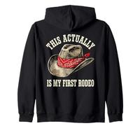 C'est en Fait Mon Premier rodéo Cowboy Western Rodeo Sweat à Capuche