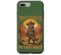 C'est en Fait Mon Premier rodéo Raccoon Cowboy Western Rodeo Coque pour iPhone 7 Plus/8 Plus
