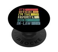 C'est enfin officiel I'm The Favorite Son In Law Retro PopSockets PopGrip Adhésif
