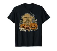 C'est Ici Que réside ma stabilité mentale, Horror Halloween T-Shirt