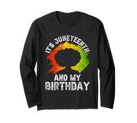 C'est Juin et Mon Anniversaire 1865 Afrique Black American Manche Longue