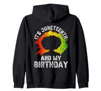 C'est Juin et Mon Anniversaire 1865 Afrique Black American Sweat à Capuche