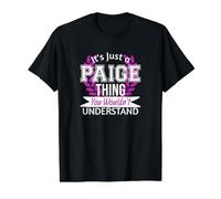 C'est Juste Paige Thing Que tu ne comprendrais Pas Drôle de nom T-Shirt Graphique avec Valeur, Homme, Noir, L