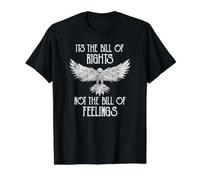 C'est la Déclaration des Droits, Pas la Bill of Feelings USA Eagle T-Shirt Graphique avec Valeur, Homme, Noir, S