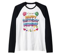 C'est la Famille colorée d'anniversaire de ma Maman Manche Raglan