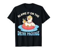C'est la faute du Forfait de Boissons Cruising Duck Funny Vacation T-Shirt
