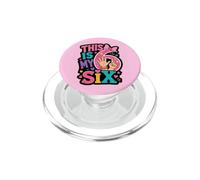 C'est la fête de Mes Six Ans de Fille PopSockets PopGrip pour MagSafe