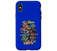 C'est la Folie des Voitures ! Muscle Cars, Voitures Classiques et Dessin animé Hotrods Coque pour iPhone X/XS