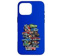 C'est la Folie des Voitures ! Muscle Cars, Voitures Classiques et Dessin animé Hotrods Coque pour iPhone 16 Pro Max