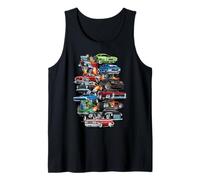 C'est la Folie des Voitures ! Muscle Cars, Voitures Classiques et Dessin animé Hotrods Débardeur