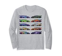 C'est la Folie des Voitures ! Muscle Cars, Voitures Classiques et Dessin animé Hotrods Manche Longue