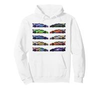 C'est la Folie des Voitures ! Muscle Cars, Voitures Classiques et Dessin animé Hotrods Sweat à Capuche