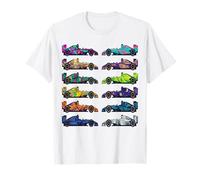 C'est la Folie des Voitures ! Muscle Cars, Voitures Classiques et Dessin animé Hotrods T-Shirt