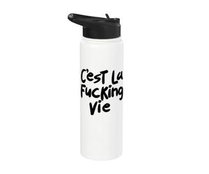 C'EST LA FOUTUE VIE Stainless Steel Insulated Water Bottle
