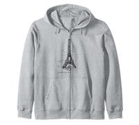 C'est La Fucking Vie Sweary Tour Eiffel Sweat à Capuche