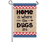 C'Est Là Où Les Chiens Sont Amoureux Des Animaux Drapeau De Cour 30X45Cm Drapeaux Éclatantes Durable Drapeau Pour Plage Ferme Fêtes