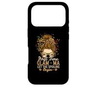 C'est la première Fois Que Glam-ma Laisse Le gâter, Messy Bun Bun Grandma Coque pour iPhone 17 Pro