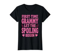 C'est la première Fois Que Grammy Let The Spoiling Begin est fière de sa Grand-mère T-Shirt Graphique avec Valeur, Femme, Noir, M