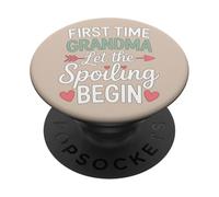 C'est la première Fois Que Grand-mère gâte la Nouvelle Grand-mère de Ses Petits-Enfants PopSockets PopGrip Adhésif