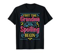 C'est la première Fois Que Grand-mère Laisse Le gâter, fière Grand-mère T-Shirt Graphique avec Valeur, Homme, Noir, M