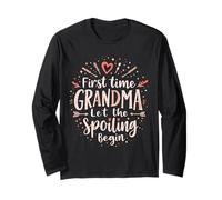 C'est la première fois que grand-mère laisse le gâter, Heart Love Grandma Manche Longue