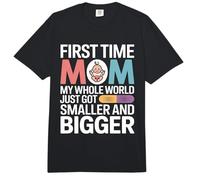 C'est la première Fois Que Je suis Maman, Mon Monde Entier est Plus Petit Comfort Colors Adult Heavyweight T-Shirt