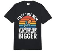 C'est la première Fois Que Je suis Maman, Mon Monde Entier est Plus Petit Comfort Colors Adult Heavyweight T-Shirt