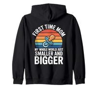 C'est la première Fois Que Je suis Maman, Mon Monde Entier est Plus Petit Sweat à Capuche