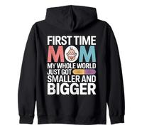 C'est la première Fois Que Je suis Maman, Mon Monde Entier est Plus Petit Sweat à Capuche