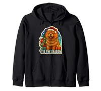 C'est la Saison Chow Chow Dog Joyeux Noël, Fêtes, Maman, Papa Sweat à Capuche