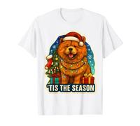 C'est la Saison Chow Chow Dog Joyeux Noël, Fêtes, Maman, Papa T-Shirt Graphique avec Valeur