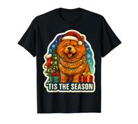 C'est la Saison Chow Chow Dog Joyeux Noël, Fêtes, Maman, Papa T-Shirt Graphique avec Valeur
