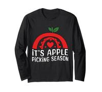 C'est la Saison de la cueillette des Pommes, la Saison des récoltes Love Apple Picker Manche Longue