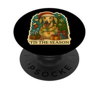 C'est la Saison des Chiens Saluki, Joyeux Noël, Maman, Papa PopSockets PopGrip Adhésif