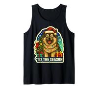 C'est la Saison Keeshond Dog Joyeux Noël, Fêtes, Maman, Papa Débardeur