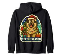 C'est la Saison Keeshond Dog Joyeux Noël, Fêtes, Maman, Papa Sweat à Capuche