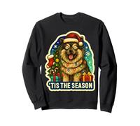 C'est la Saison Keeshond Dog Joyeux Noël, Fêtes, Maman, Papa Sweatshirt