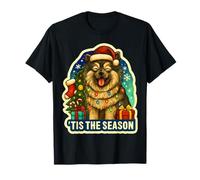 C'est la Saison Keeshond Dog Joyeux Noël, Fêtes, Maman, Papa T-Shirt