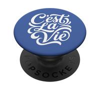 C'est la Vie en français Qui Dit telle est la Vie PopSockets PopGrip Adhésif