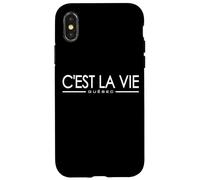 C'est LA Vie QUÉBEC Canada Phrase FRANÇAISE sur Un Tee Coque pour iPhone X/XS