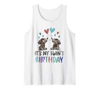 C'est l'anniversaire de Mon jumeau Twin Cute Twins Celebrate Débardeur