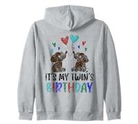 C'est l'anniversaire de Mon jumeau Twin Cute Twins Celebrate Sweat à Capuche