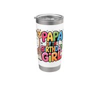 C'est l'anniversaire de mon père Panda Daddy Family Bday Gobelet isotherme en acier inoxydable double paroi