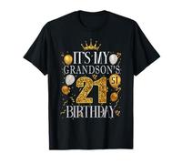 C'est le 21e anniversaire de mon petit-fils Joyeux anniversaire 21 ans T-Shirt