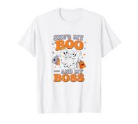 C'est Le Couple fantôme d'halloween de Mon Livre et de Mon Patron T-Shirt