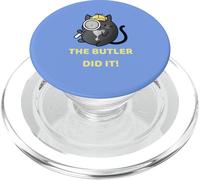 C'est Le majordome Qui l'a Fait ! Un Chat mystérieux et Douillet à la Recherche d'indices PopSockets PopGrip pour MagSafe